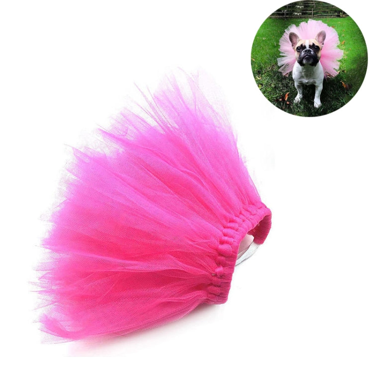 Summer Pet Dress Up Half-length Mesh Skirt, Size:S
