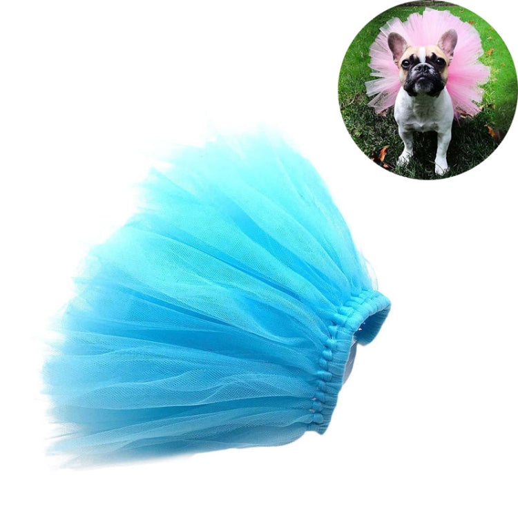 Summer Pet Dress Up Half-length Mesh Skirt, Size:S