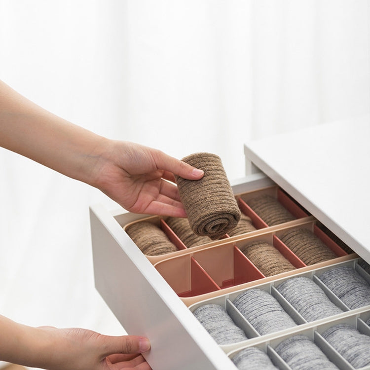2 PCS Household Underwear Socks Storage Box Drawer Type Separation and Finishing Box