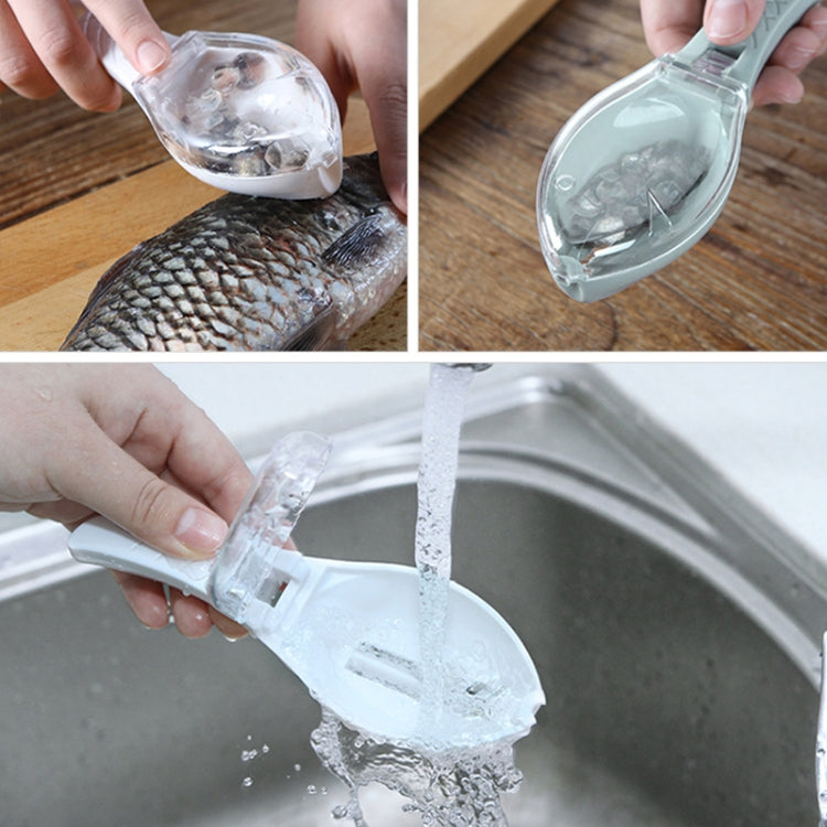 5 PCS Household Kitchen Tools Manually Remove Fish Scales with Lid Random Color Delivery