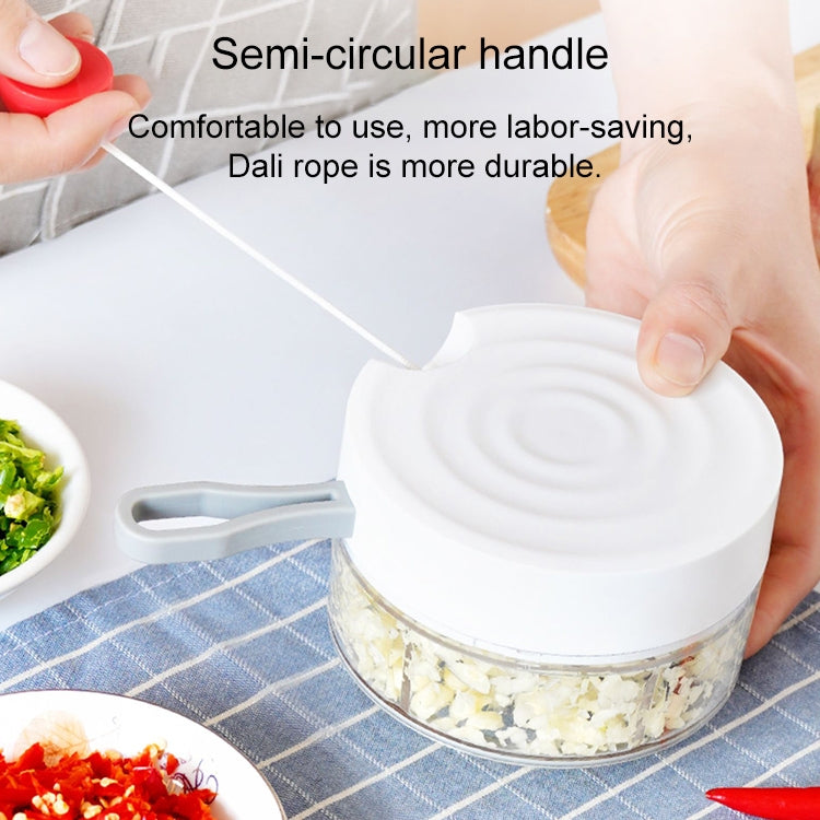 2 PCS Multifunction Mini Garlic Ginger Garlic Cutting Machine Vegetables Fruit Mixing Kitchen Gadgets, Capacity:180ml