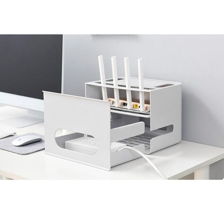 Wireless Router Desktop Set-top Box Power Cord Socket Storage Finishing Box