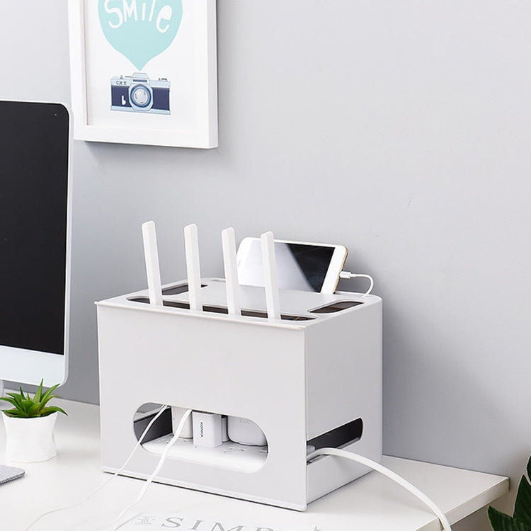 Wireless Router Desktop Set-top Box Power Cord Socket Storage Finishing Box