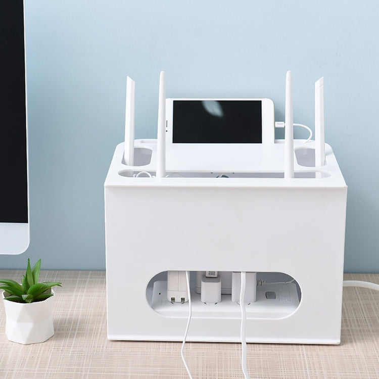 Wireless Router Desktop Set-top Box Power Cord Socket Storage Finishing Box