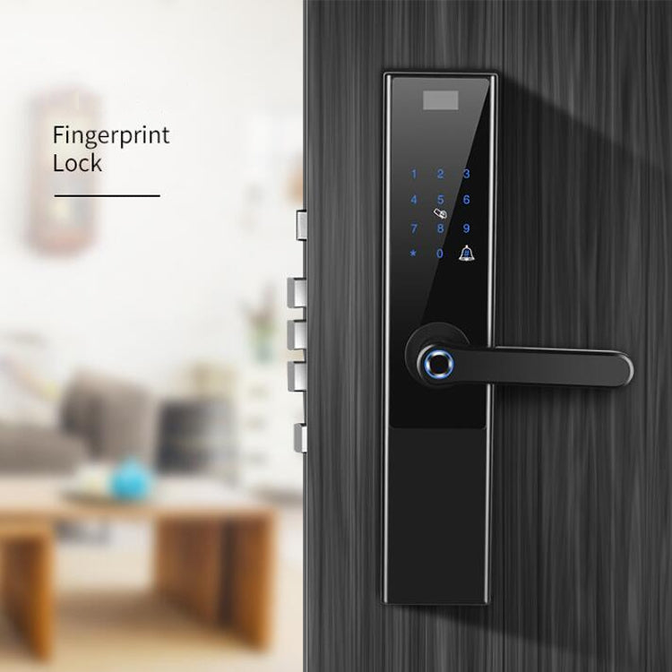 Automatic Fingerprint Smart Door Lock Glass Wooden Door Home WiFi Electronic Password Anti-theft Lock