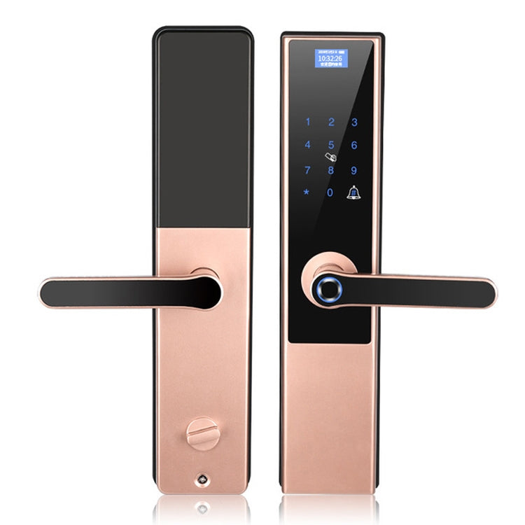 Automatic Fingerprint Smart Door Lock Glass Wooden Door Home WiFi Electronic Password Anti-theft Lock
