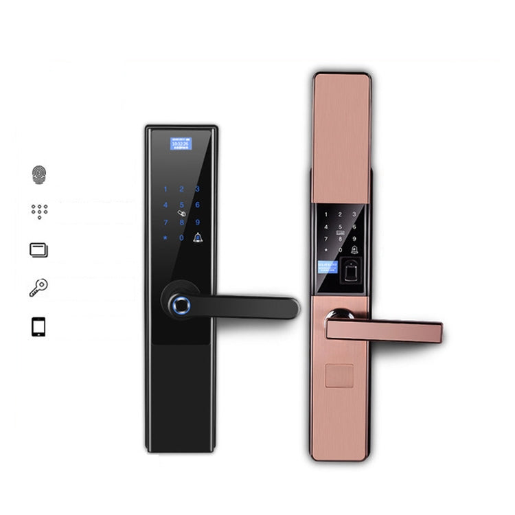 Automatic Fingerprint Smart Door Lock Glass Wooden Door Home WiFi Electronic Password Anti-theft Lock