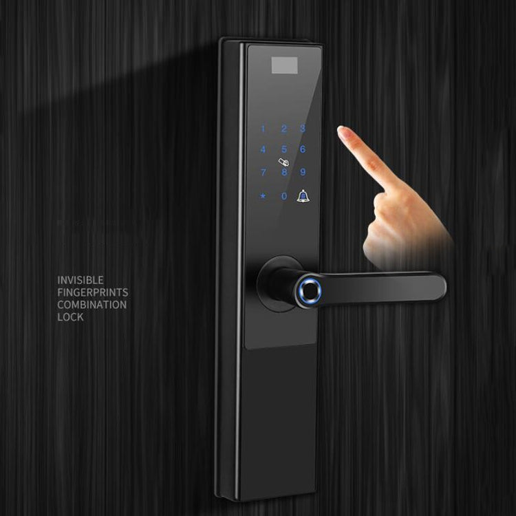 Automatic Fingerprint Smart Door Lock Glass Wooden Door Home WiFi Electronic Password Anti-theft Lock