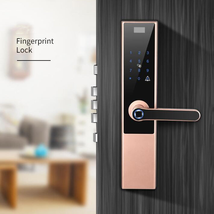 Automatic Fingerprint Smart Door Lock Glass Wooden Door Home WiFi Electronic Password Anti-theft Lock