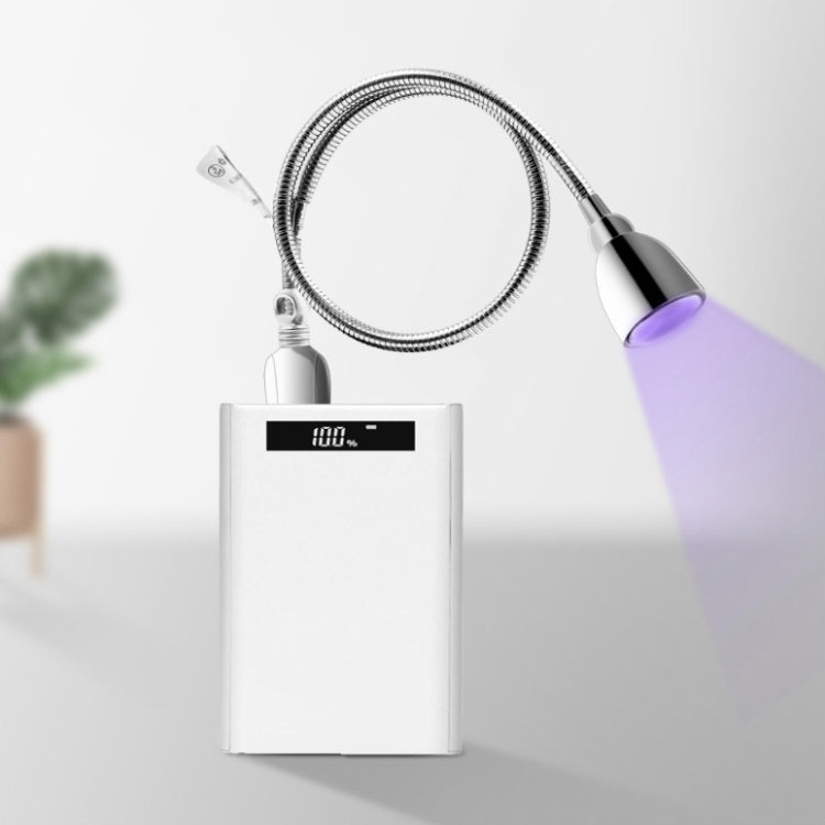 Flexible Hose USB Ultraviolet LED Sterilization Disinfection Lamp(Silver)