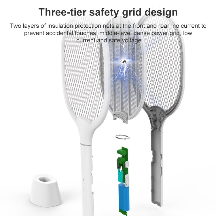 Household Portable Indoor Mosquito Attracting LED Charging Mosquito Killing Lamp(White)