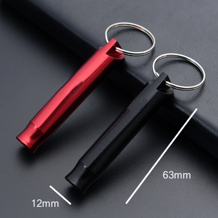 6 PCS Multifunctional Whistle Keychain Men Keyring Pendant With Rope & Buckle