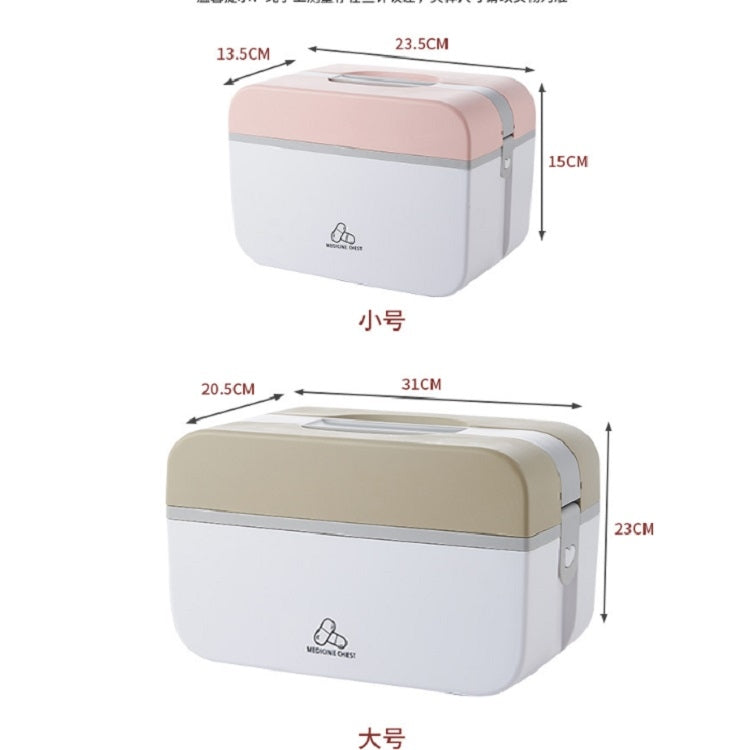 Portable Household Multi-layer Emergency Medical Box, Size:L=31x20.5x23cm