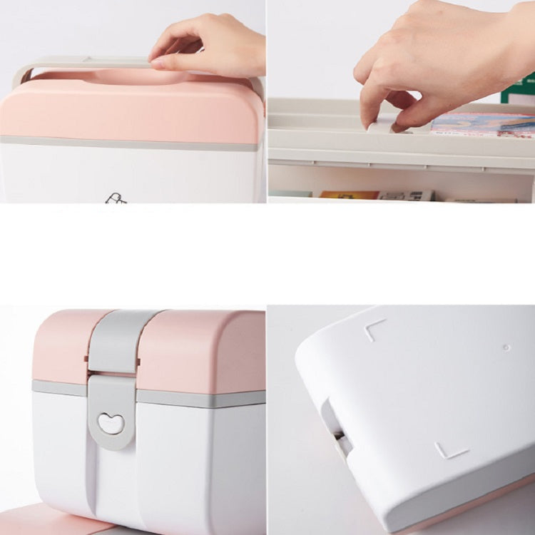 Portable Household Multi-layer Emergency Medical Box, Size:L=31x20.5x23cm
