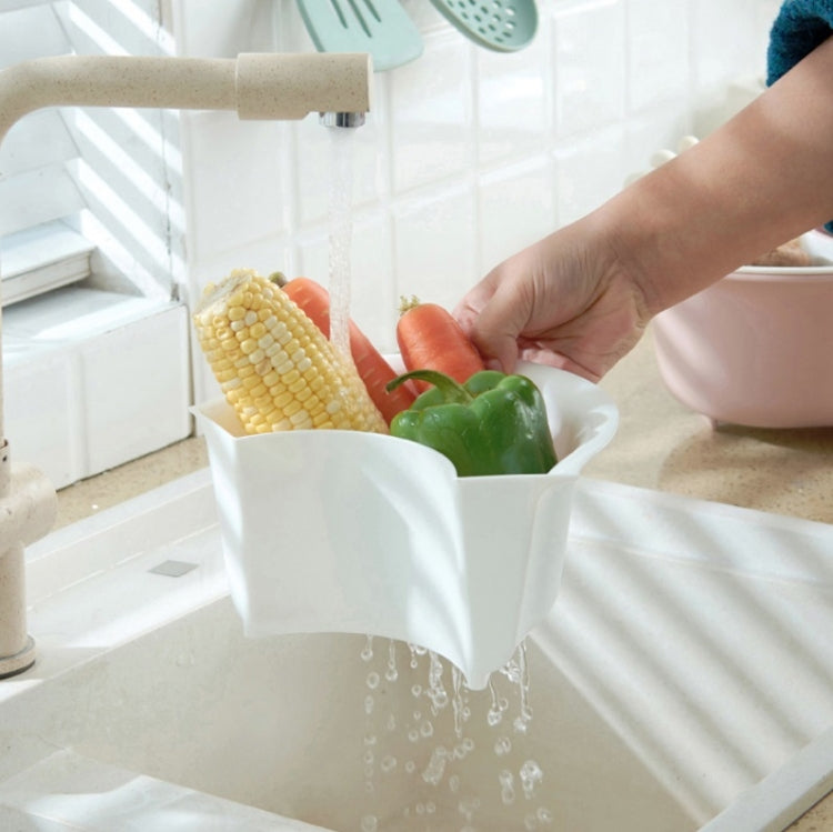 Triangle Hot Pot Platter Drain Basket Double Plastic Fruit Plate Fruit Basket Household Storage Basket