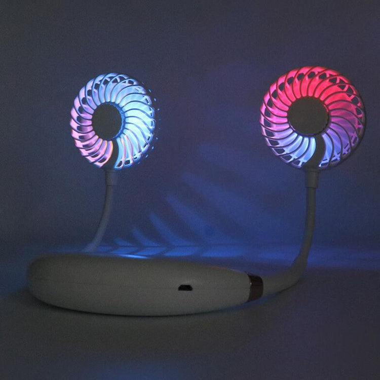 Lazy Portable Folding Massage Sports Mini Hanging Neck USB Charging Fan