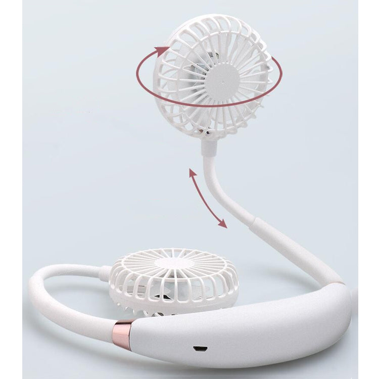Lazy Portable Folding Massage Sports Mini Hanging Neck USB Charging Fan