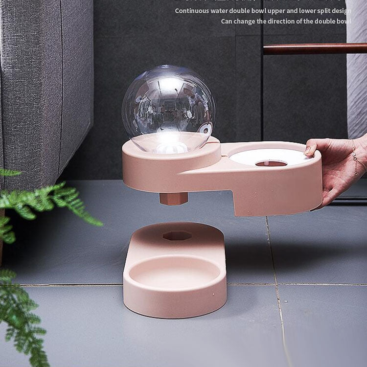 Cat Dog Double Bowl Automatic Refill Water Drinking Fountain Pet Supplies