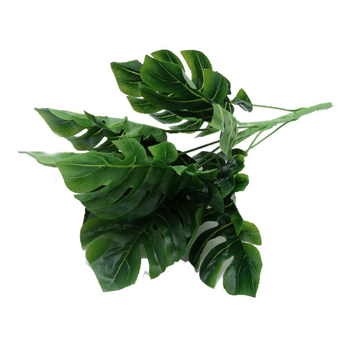 Plastic Turtle Leaves Simulation Green Plant Floral window Hotel Photography Props