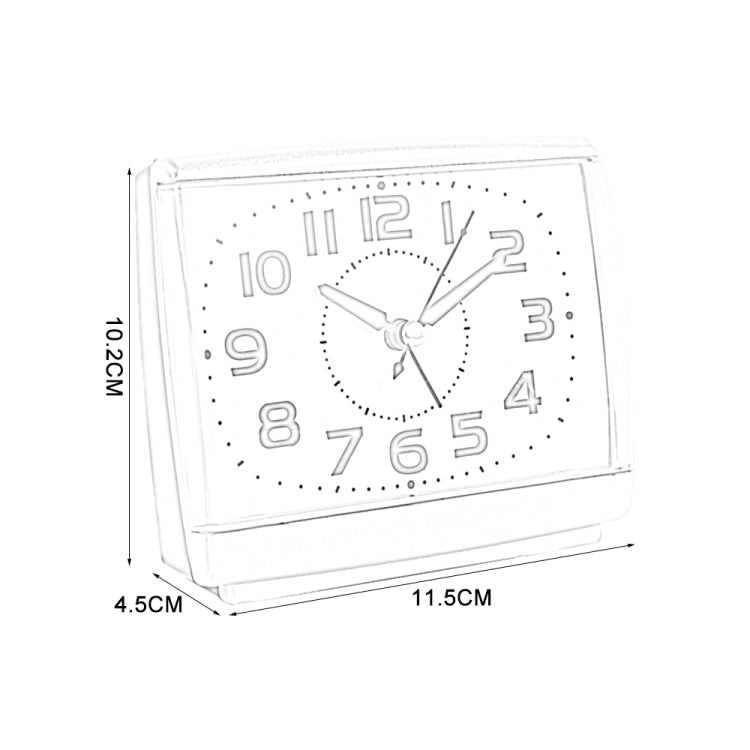 2 PCS Digital Square Small Alarm Clock
