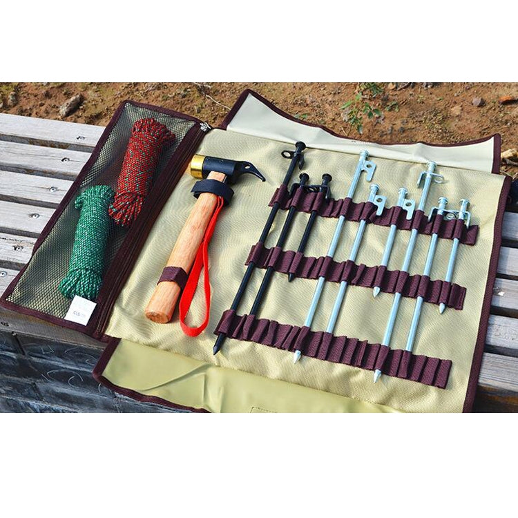 Large Outdoor Camping Ground Nail Storage Bag Tent Hammer Toolkit Bag