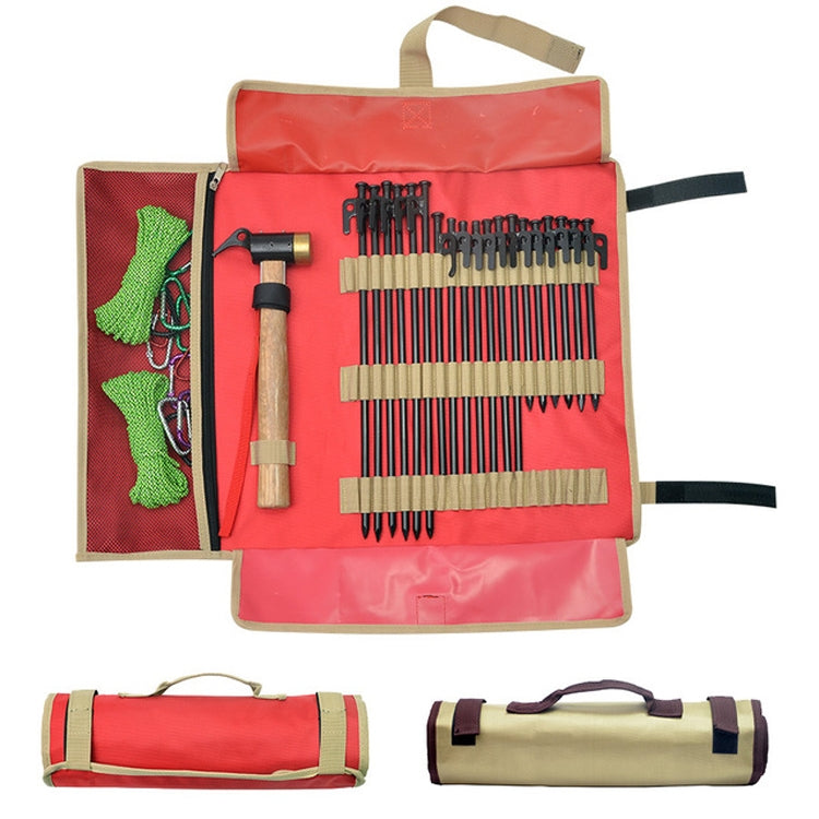 Large Outdoor Camping Ground Nail Storage Bag Tent Hammer Toolkit Bag