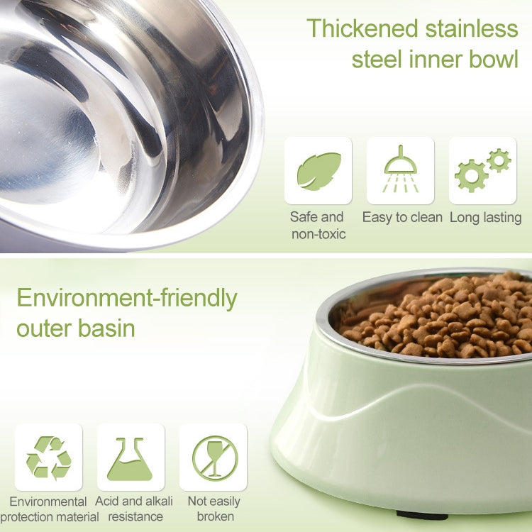 Pet Food Bowl Stainless Steel Dog Cat Dual-use Bowl