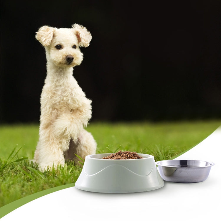 Pet Food Bowl Stainless Steel Dog Cat Dual-use Bowl