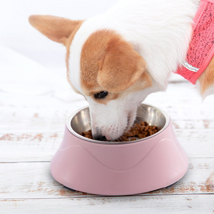 Pet Food Bowl Stainless Steel Dog Cat Dual-use Bowl