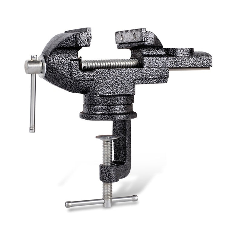 360-Degree Rotating Small Vise Table Flat Universal Table Clamp, Random Color Delivery, Size:60mm