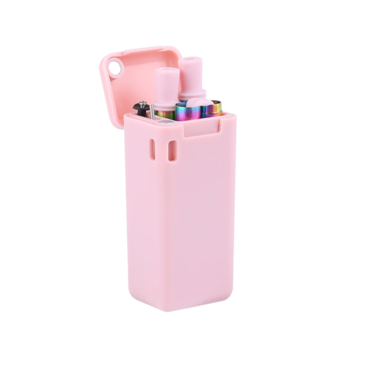 Portable Foldable Collapsible Reusable Dazzling Colors Stainless Steel Drinking Straw Outdoor Household Drinking Tool Set