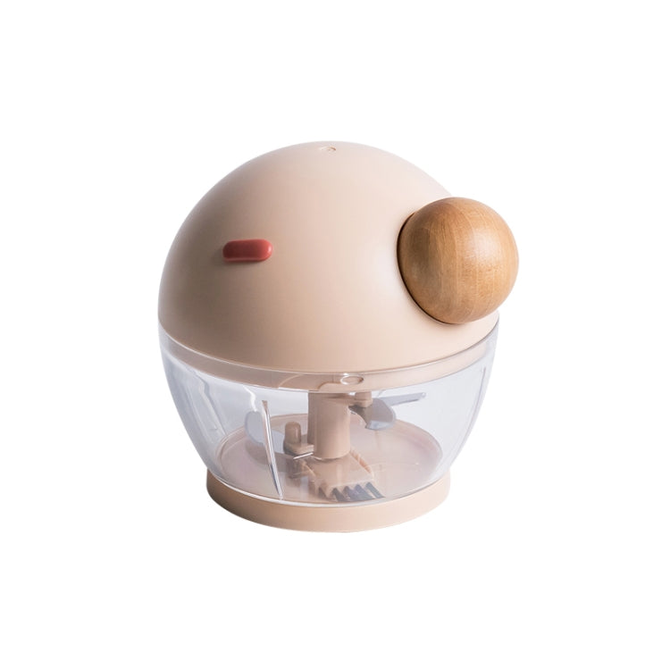 Household Round Nose Shape Multifunctional Cooking Machine Manual Garlic Minced Meat Minced Vegetable Stirrer(Light Pink)