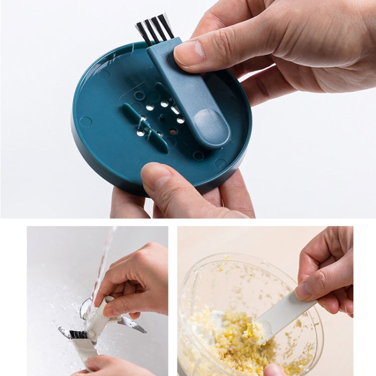 Household Round Nose Shape Multifunctional Cooking Machine Manual Garlic Minced Meat Minced Vegetable Stirrer(Light Pink)