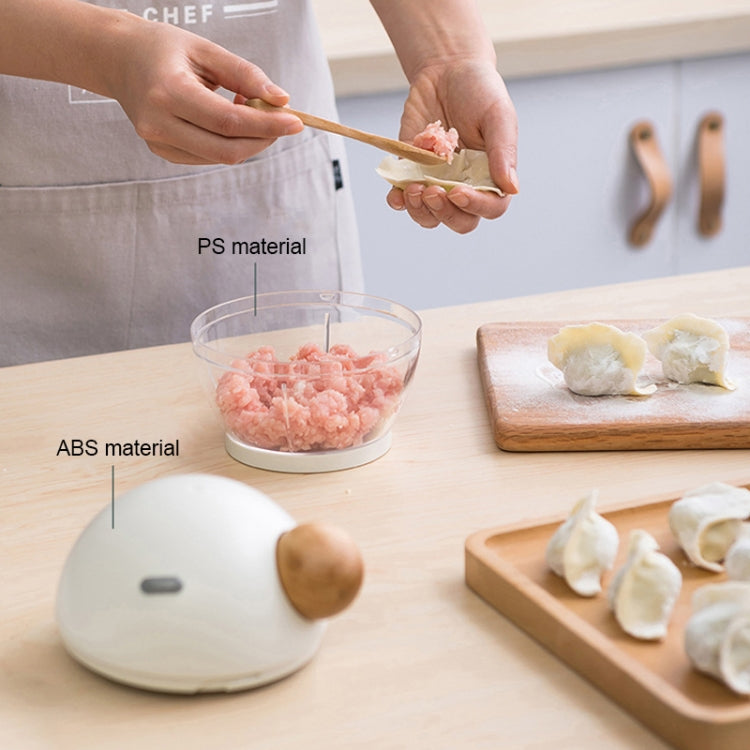 Household Round Nose Shape Multifunctional Cooking Machine Manual Garlic Minced Meat Minced Vegetable Stirrer(Light Pink)