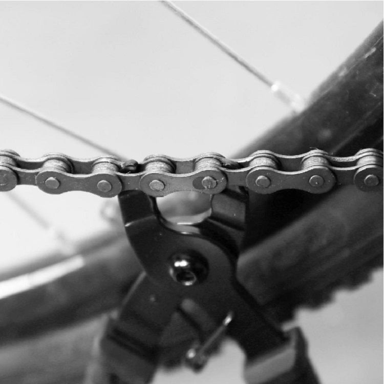 Bicycle Chain Disassembly Pliers Chain Cutter Chain Ruler Set(Black handle chain cutter, big pliers, ruler)