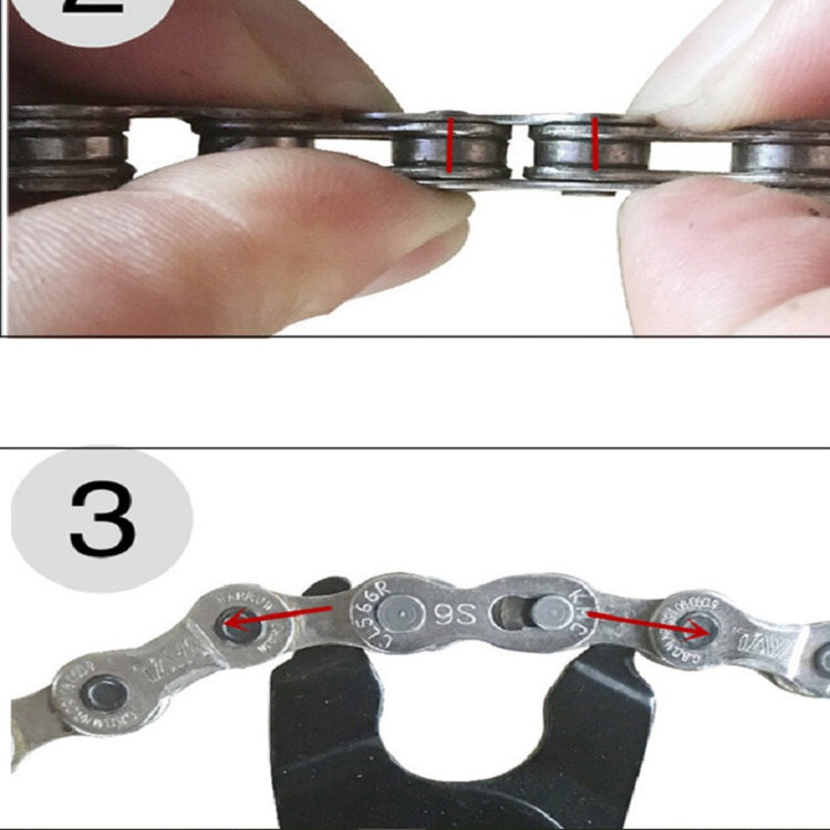 Bicycle Chain Disassembly Pliers Chain Cutter Chain Ruler Set(Black handle chain cutter, big pliers, ruler)