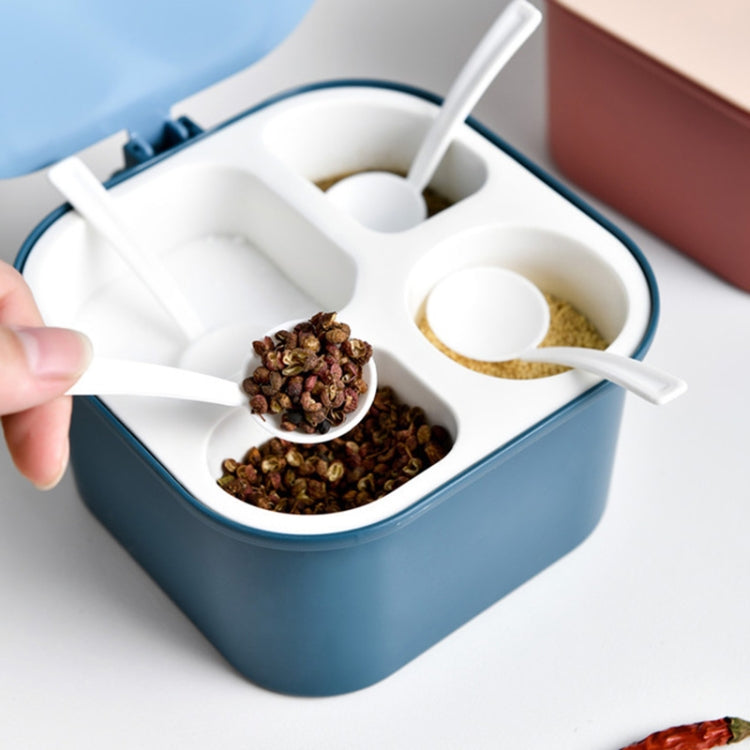 Seasoning Box Four Grid Kitchen Storage Household Condiment Bottle