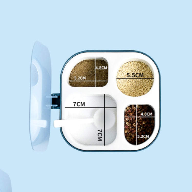 Seasoning Box Four Grid Kitchen Storage Household Condiment Bottle