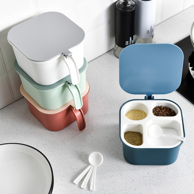 Seasoning Box Four Grid Kitchen Storage Household Condiment Bottle
