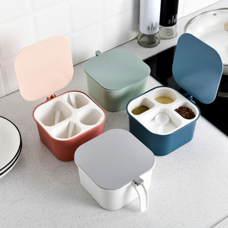 Seasoning Box Four Grid Kitchen Storage Household Condiment Bottle