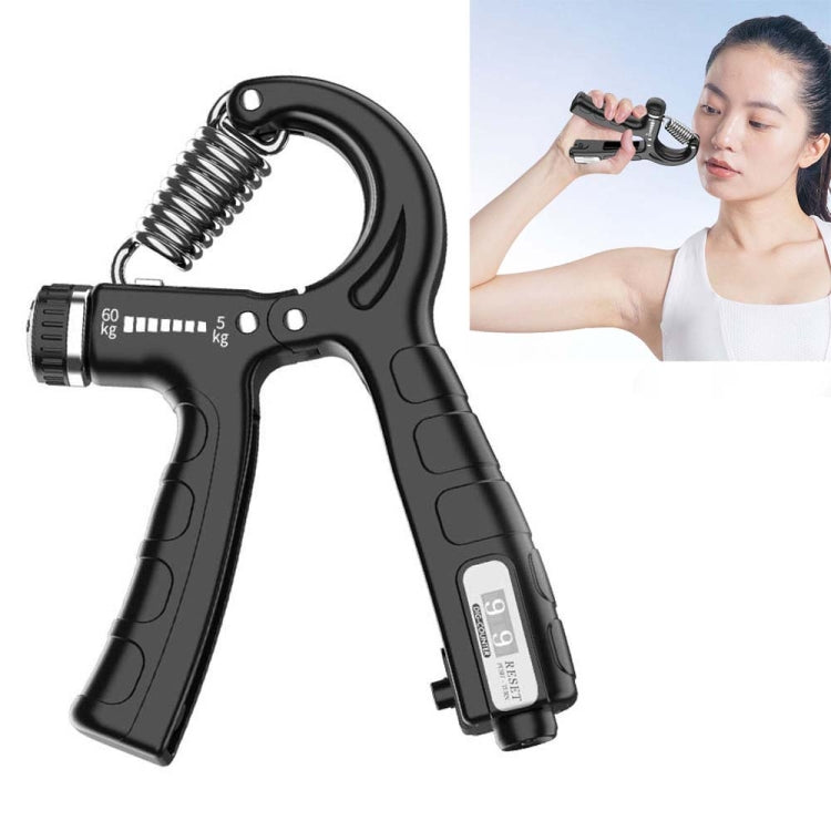 2 PCS 5-60kg Adjustable Mechanical Counting Gripper Finger Strength Training Device