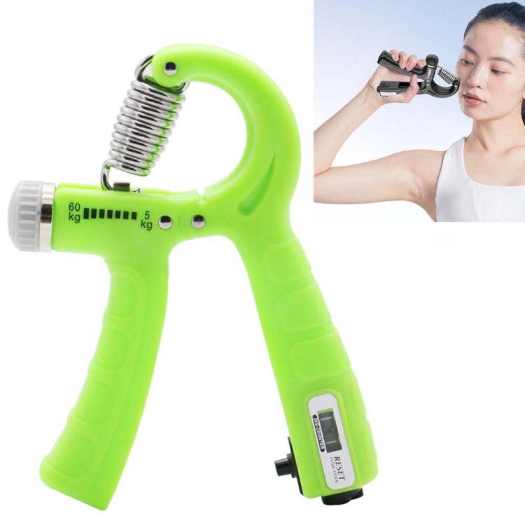 2 PCS 5-60kg Adjustable Mechanical Counting Gripper Finger Strength Training Device