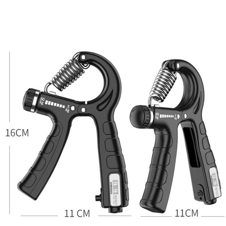 2 PCS 5-60kg Adjustable Mechanical Counting Gripper Finger Strength Training Device