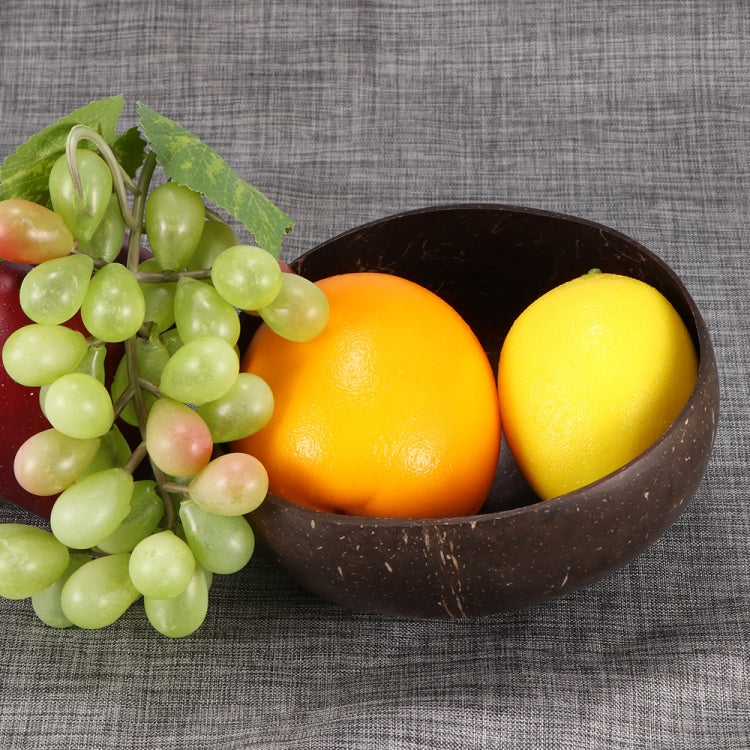 Natural Raw Coconut Shell Bowl Craft Dessert Fruit Salad Coconut Shell Bowl