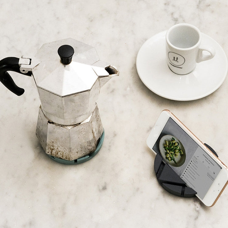2 PCS Multifunctional Mobile Phone Lazy Stand Desktop Heat-resistant Rubber Coaster