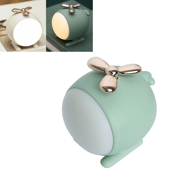 Energy-saving Airplane Night Light Rechargeable Touch Control Bedside Lamp(Green)