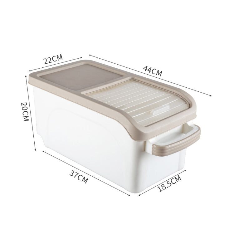 Roller Gate Drag Cover Thickened Moisture-proof Insect-proof Rice Barrel Window Rice Storage Box with Pulley, Size:S