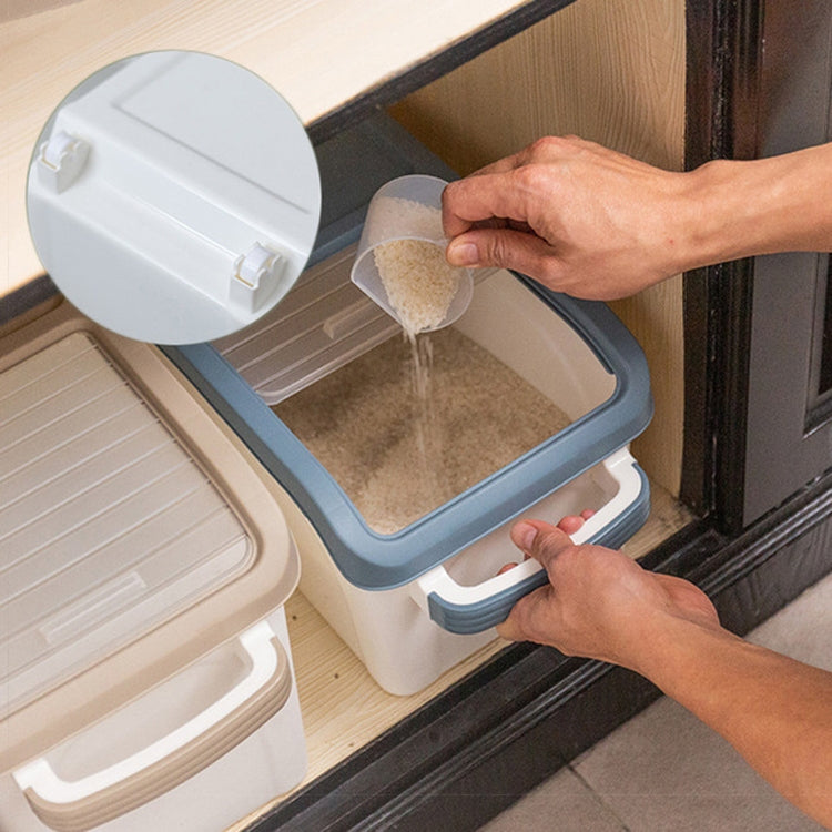 Roller Gate Drag Cover Thickened Moisture-proof Insect-proof Rice Barrel Window Rice Storage Box with Pulley, Size:S