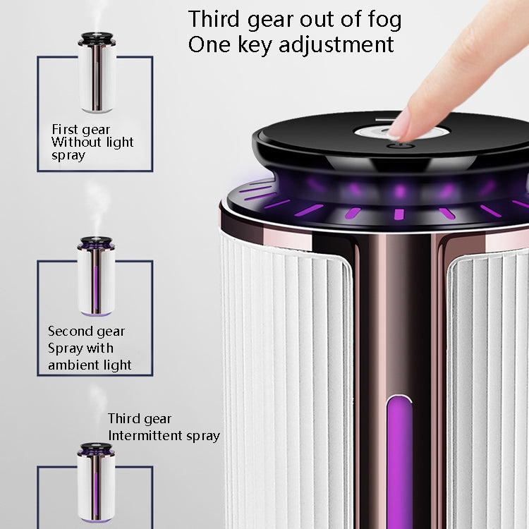 Home Mute 1000ml Large Capacity Humidifier Office USB Aromatherapy Sprayer(White)