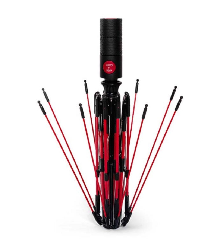 Men's Wind Resistance Tri-fold 10 Bone Fiber Skeleton Automatic All-weather Umbrella